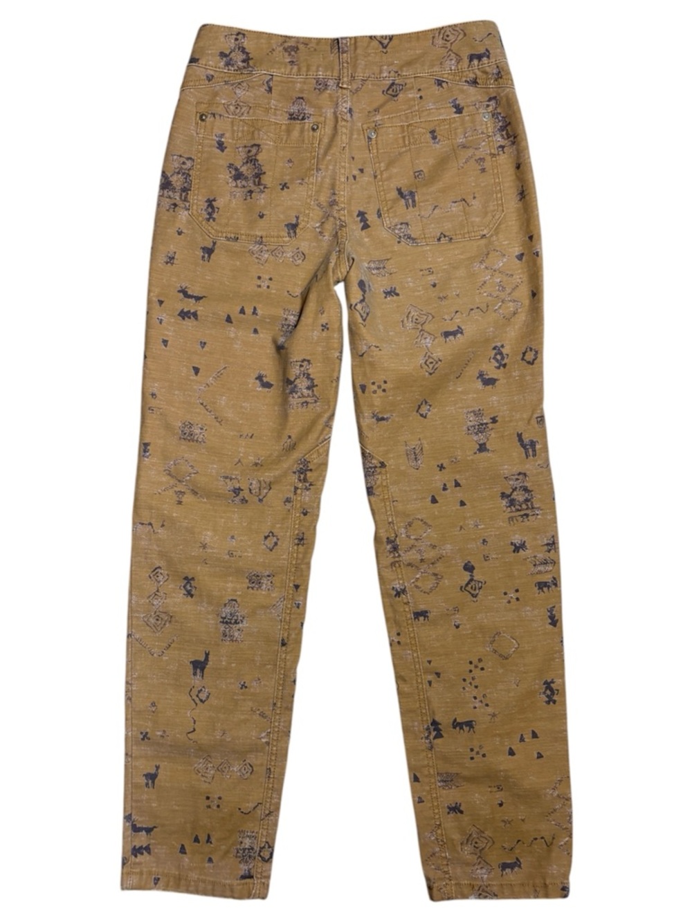 Pilcro The Wanderer Utility Trouser In Ochre Print Sz 26 - Picture 2 of 16